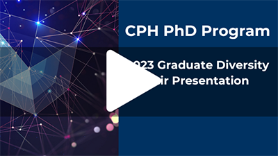 2023 CPH Gradaute Diversity Admissions Fair presentation icon -- click through for link to video recording