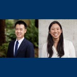 Left image a headshot of Jin Ge, Assistant Professor of Medicine UCSF and Affiliate Faculty at CPH. Right headshot image of Irene Chen, Assistant Professor at CPH.